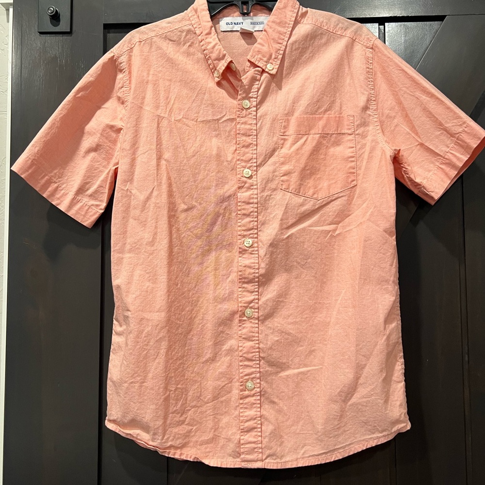 * 4/$20
Old Navy Light Orange Casual Button Down Shirt Short Sleeve